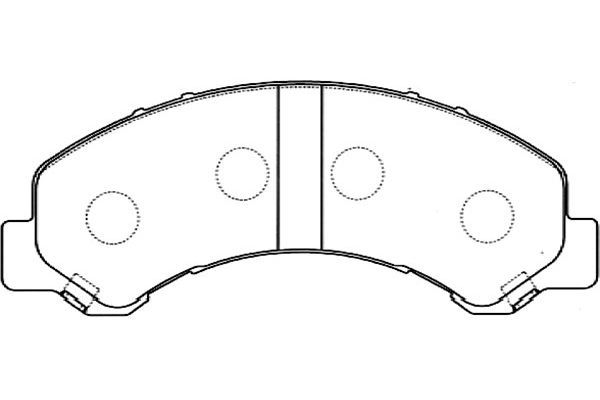 KAVO PARTS Комплект тормозных колодок, дисковый тормоз BP-3512